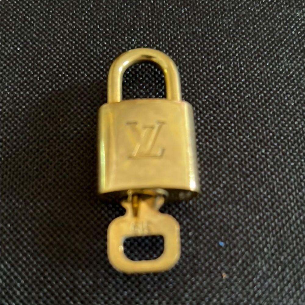 Louis Vuitton Gold Padlock with Key